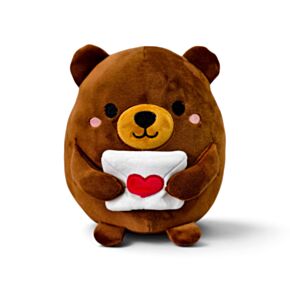 Squidglys J'Adoramals Heart Peluche Urso com Carta de Amor