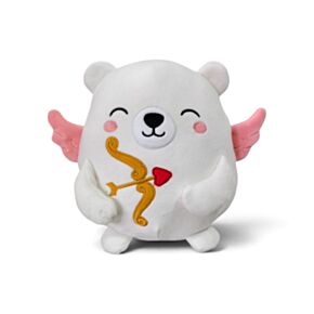 Squidglys J'Adoramals Heart Peluche Urso Polar Cupido