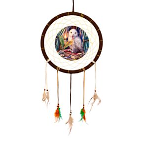 Caça-Sonhos Lisa Parker Coruja Guardiã de Feitiços 33cm