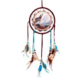 Caça-sonhos Lobo da montanha 16cm