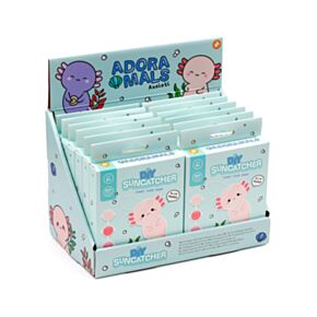 Pinte o seu próprio apanhador de sol DIY Adoramals Maddie o Axolote