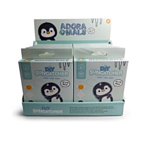 Pinte o seu próprio apanhador de sol DIY Adoramals Oceano Nico o Pinguim