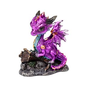 Elements Dragão da floresta ametista bebé bonito