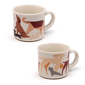 Set de duas chávenas de expresso Barks Cães Set de duas chávenas de expresso Barks Cães