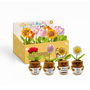 Amigo Confortinho em Crochê Flores Dia da Mãe