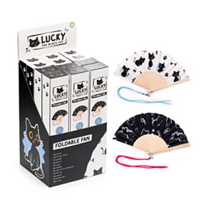 Leque Lucky o Gato preto da sorte