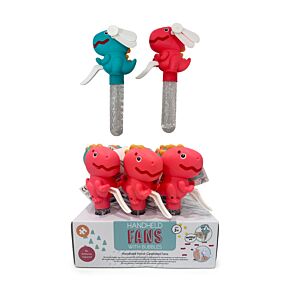 Ventilador portátil manual com bolhas Dinos Ventilador portátil manual com bolhas Dinos