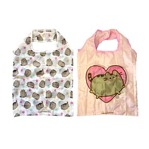 Saco de compras reutilizável dobrável Pusheen the Cat Hearts & Stars