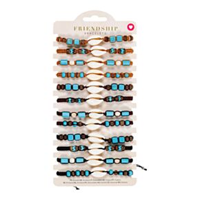 Pulseiras moda fashion - Contas marrons com conchas