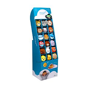 Expositor FSDU com 18 compartimentos para almofadas de viagem e Relaxeazzz Expositor FSDU com 18 compartimentos para almofadas de viagem e Relaxeazzz