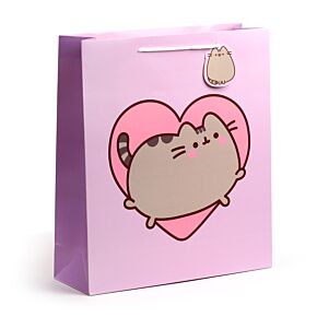 Saco de Presente Pusheen Coração - Extra Grande Saco de Presente Pusheen Coração - Extra Grande