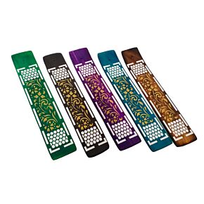 Queimador de paus de incenso em madeira de Mango com padrão em favo de mel Queimador de paus de incenso em madeira de Mango com padrão em favo de mel