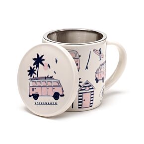 Set de caneca e infusor com tampa VW Volkswagen T1 Camper Bus Explore Set de caneca e infusor com tampa VW Volkswagen T1 Camper Bus Explore