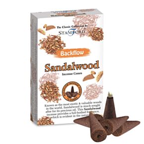 37430 Cones de Incenso Refluxo Stamford - Madeira de Sândalo