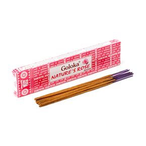 Bastões de incenso de rosa da Goloka Nature