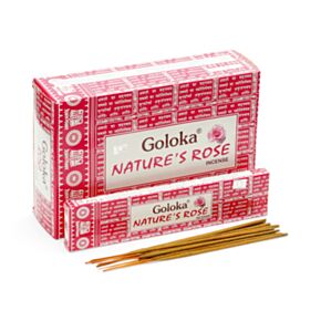 Bastões de incenso de rosa da Goloka Nature