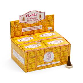 Cones de incenso Goloka Nag Champa Dhoop