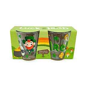 Conjunto de 2 copos para shot's (50ml) Irlanda Leprechaun