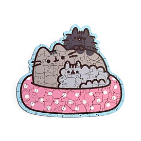 Puzzle com 130 peças forma Pusheen Core Puzzle com 130 peças forma Pusheen Core
