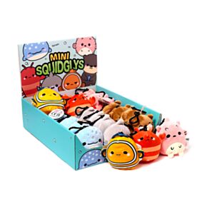 Porta-chaves de pelúcia Squidglys Adoramals Vida Marinha