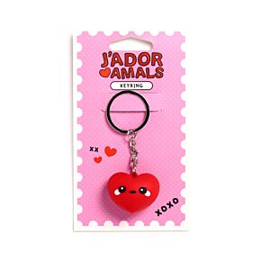 Porta-chaves PVC 3D J´Adoramals Heart Coração