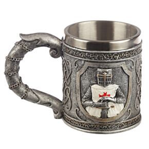 Figura medieval decorativa Cavalheiro das Cruzadas