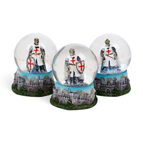 Cavaleiro Templário e Castelo Globo de Neve 
