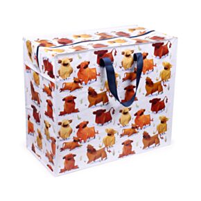 Saco de armazenamento com Zip Highland Coo Peludas