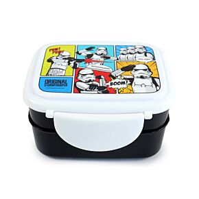 Lancheira Bento com fecho clip e talheres - The Original Stormtrooper Lancheira Bento com fecho clip e talheres - The Original Stormtrooper