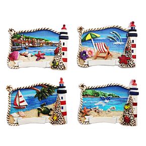 3D Íman recordação à beira-mar farol 3D Íman recordação à beira-mar farol