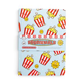 Caderno perfumado A5 em papel reciclado Foodiemals Pipocas