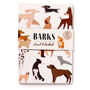 Bloco de Notas A5 em papel reciclado - Barks Cães