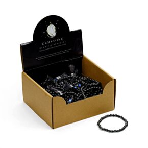 Pulseira de contas redondas de hematite