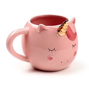Caneca Cerâmica com forma Unicórnio Encantado - Rosa Caneca Cerâmica com forma Unicórnio Encantado - Rosa