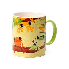 Caneca de Porcelana Rãs tropicais Caneca de Porcelana Rãs tropicais