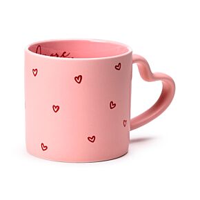 Caneca de Porcelana asa com forma de coração Amore Heart Caneca de Porcelana asa com forma de coração Amore Heart