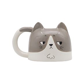 Caneca de cerâmica em forma Beans & Co Gatos Gatsby Caneca de cerâmica em forma Beans & Co Gatos Gatsby