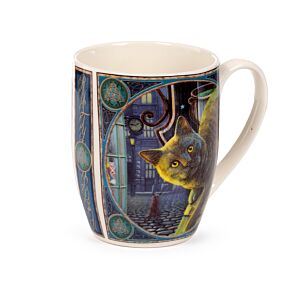 Caneca de Porcelana Lisa Parker Gato do Caldeirão Ferrugento Caneca de Porcelana Lisa Parker Gato do Caldeirão Ferrugento
