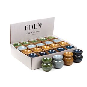 Queimador de óleo Eden pequeno com pontos em relevo