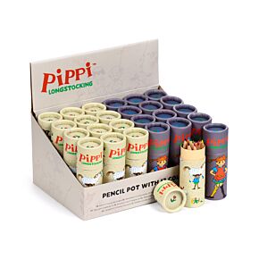 Tubo com 12 lápis de cor Pipi das Meias Altas