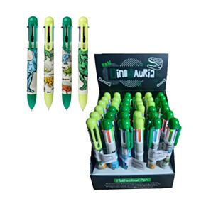 Dinosauria Caneta Multicor (6 Cores)