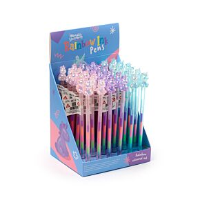 Caneta com tinta arco-íris Unicórnio