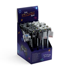 Caneta apagável com topo em forma de comando Game Over