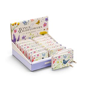 Carteira pequena com fecho de correr Jan Pashley Wings & Wildflowers