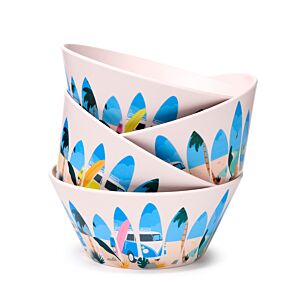 Set de 4 tigelas de Piquenique VW Volkswagen T1 Camper Bus Waves Set de 4 tigelas de Piquenique VW Volkswagen T1 Camper Bus Waves