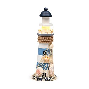 Souvenir do mar - Figuras de farol Conchas com luz LED Souvenir do mar - Figuras de farol Conchas com luz LED