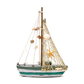 Souvenir do mar - Barco à vela Conchas do mar