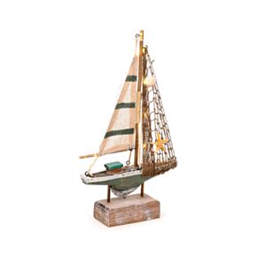 Souvenir do mar - Conchas de barco à vela com luz LED