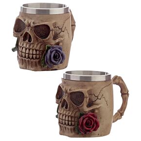 Skull and Roses Tankard - Decorative Only Skull and Roses Tankard - Decorative Only