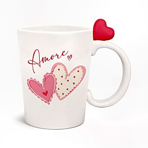 Caneca com Asa Moldada - Amore Hearts Coração Caneca com Asa Moldada - Amore Hearts Coração